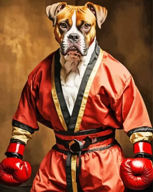 Boxer Dog As A Boxer Diamond Painting