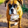 Boxer Dog Walking Diamond Painting