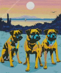 Boxer Dogs Diamond Painting