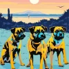 Boxer Dogs Diamond Painting