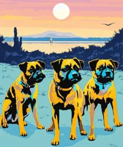 Boxer Dogs Diamond Painting