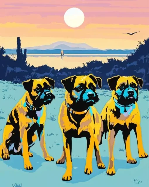 Boxer Dogs Diamond Painting