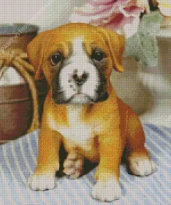 Boxer Puppy Diamond Painting