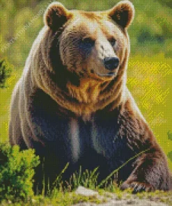 Brown Bear Diamond Painting