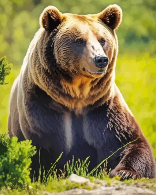 Brown Bear Diamond Painting