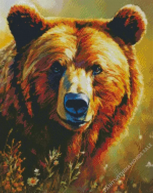 Brown Bear Animal Diamond Painting