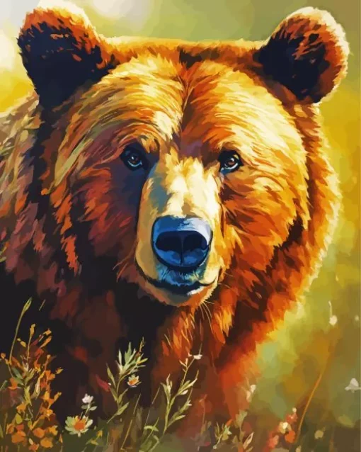 Brown Bear Animal Diamond Painting