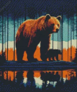 Brown Bear Art Diamond Painting