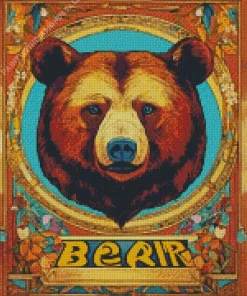 Brown Bear Poster Diamond Painting