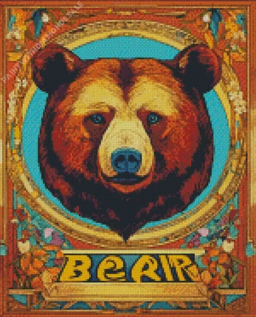 Brown Bear Poster Diamond Painting