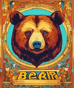 Brown Bear Poster Diamond Painting