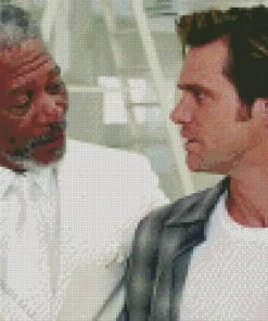 Bruce Almighty Morgan Freeman Diamond Painting