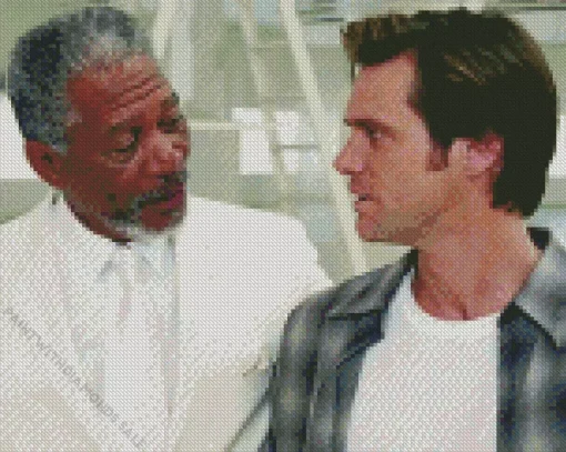 Bruce Almighty Morgan Freeman Diamond Painting