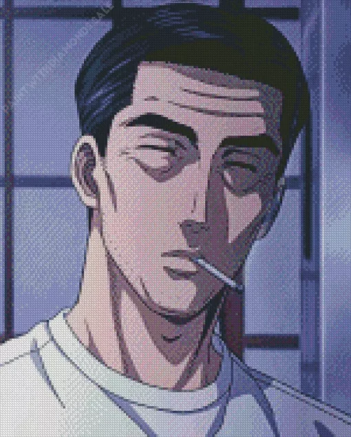 Bunta Fujiwara Initial D Diamond Painting