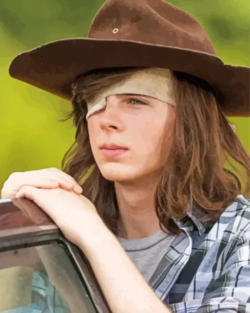 Carl Grimes The Walking Dead Diamond Painting