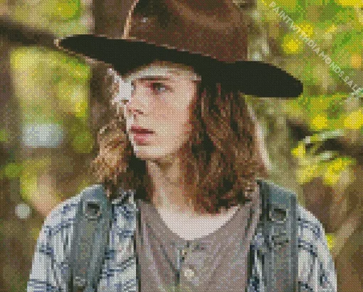 Carl Grimes Character Diamond Painting