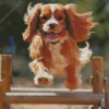 Cavalier King Charles Spaniel Running Diamond Painting