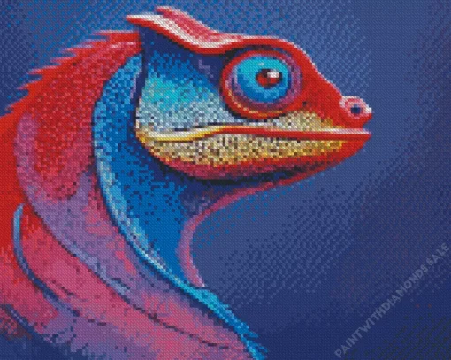 Chameleon Side Profile Diamond Painting