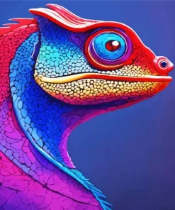 Chameleon Side Profile Diamond Painting