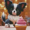 Chihuahua With A Cupcake Diamond Painting