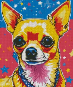 Chihuahua With Stars Diamond Painting