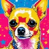 Chihuahua With Stars Diamond Painting