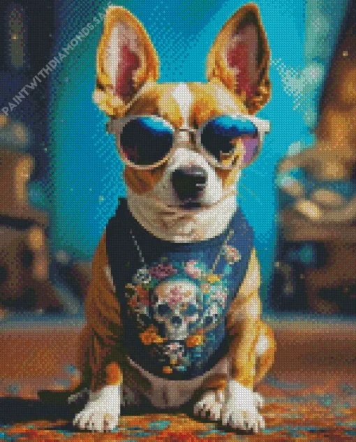 Chihuahua With Sunglasses Diamond Painting