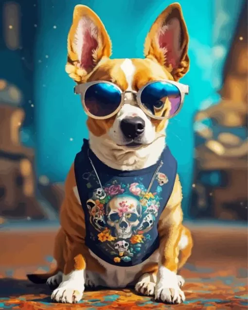 Chihuahua With Sunglasses Diamond Painting