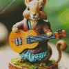 Chipmunk With Guitar Diamond Painting