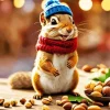 Chipmunk With Nuts Diamond Painting