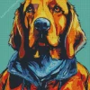 Coonhound In A Jacket Diamond Painting