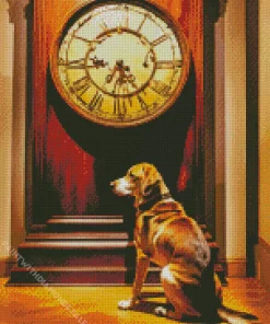 Coonhound In A Museum Diamond Painting