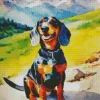 Coonhound Puppy Diamond Painting