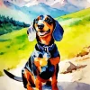 Coonhound Puppy Diamond Painting