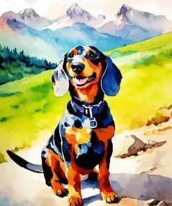 Coonhound Puppy Diamond Painting