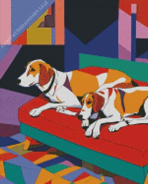 Coonhounds Art Diamond Painting