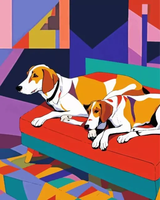 Coonhounds Art Diamond Painting