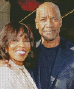 Denzel Washington And His Wife Diamond Painting