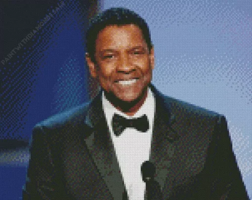 Denzel Washington In Suit Diamond Painting