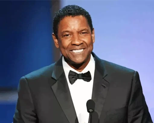 Denzel Washington In Suit Diamond Painting