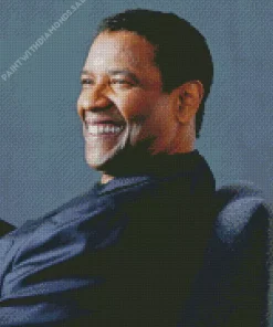 Denzel Washington Smiling Diamond Painting