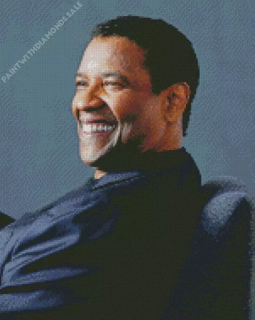 Denzel Washington Smiling Diamond Painting