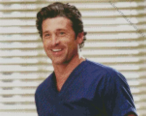 Derek Shepherd Smiling Diamond Painting