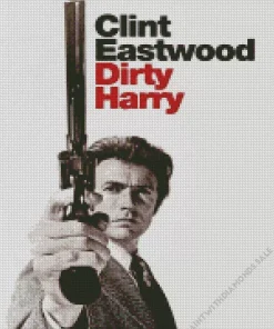 Dirty Harry Clint Eastwood Poster Diamond Painting