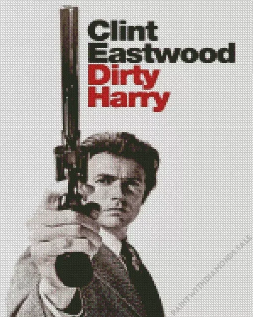 Dirty Harry Clint Eastwood Poster Diamond Painting