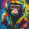 Dj Monkey Diamond Painting