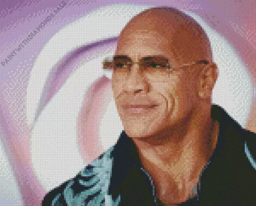 Dwayne Johnson Actor Diamond Painting