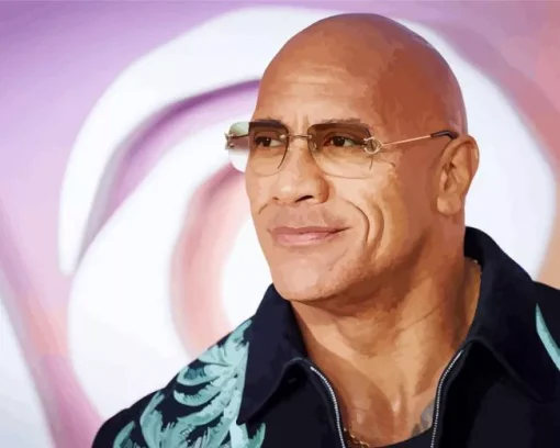 Dwayne Johnson Actor Diamond Painting