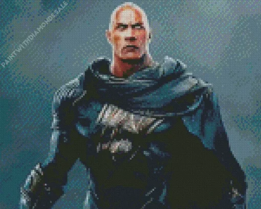 Dwayne Johnson As Black Adam Diamond Painting