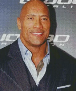 Dwayne Johnson In Suit Diamond Painting